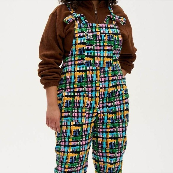 Lucy & Yak Jeans Lucy And Yak Dungarees Vinci Print Poshmark